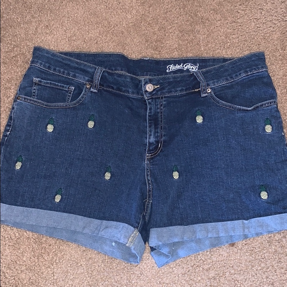 Faded glory jean shorts 18